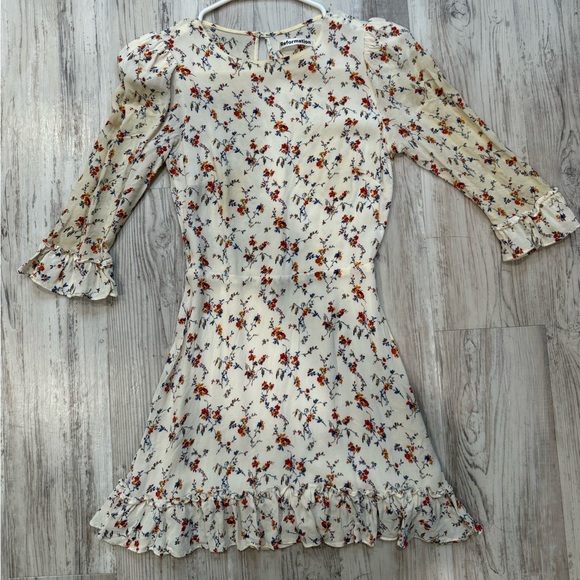 Reformation Dresses & Skirts - Cream with floral pattern, reformation dress
